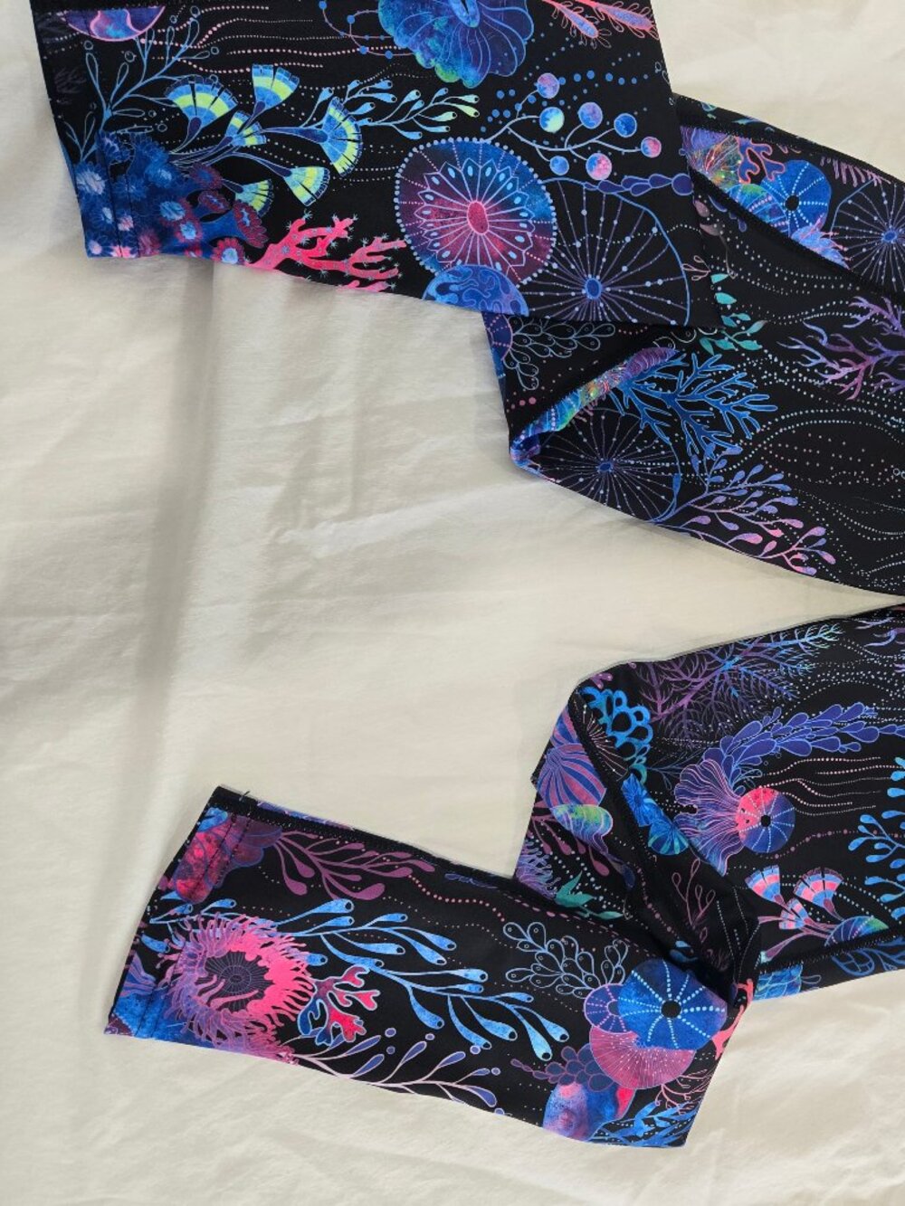 Blackmilk Museum Floral Coral High Waist Ninja Workout Leggings Medium M - Picture 7 of 12